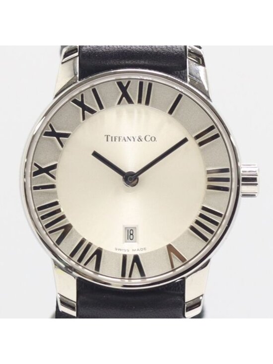 Tiffany & Co with Atlas Dome Quartz Date Silver Dial Watch main image 4